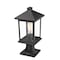 Z-Lite Portland 1 Light Outdoor Pier Mount Light, Black & Clear Beveled 531PHMR-533PM-BK - alternate 2
